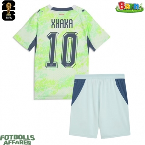 Schweiz Granit Xhaka #10 Bortaställ Barn VM 2026 Kortärmad (+ Korta byxor)